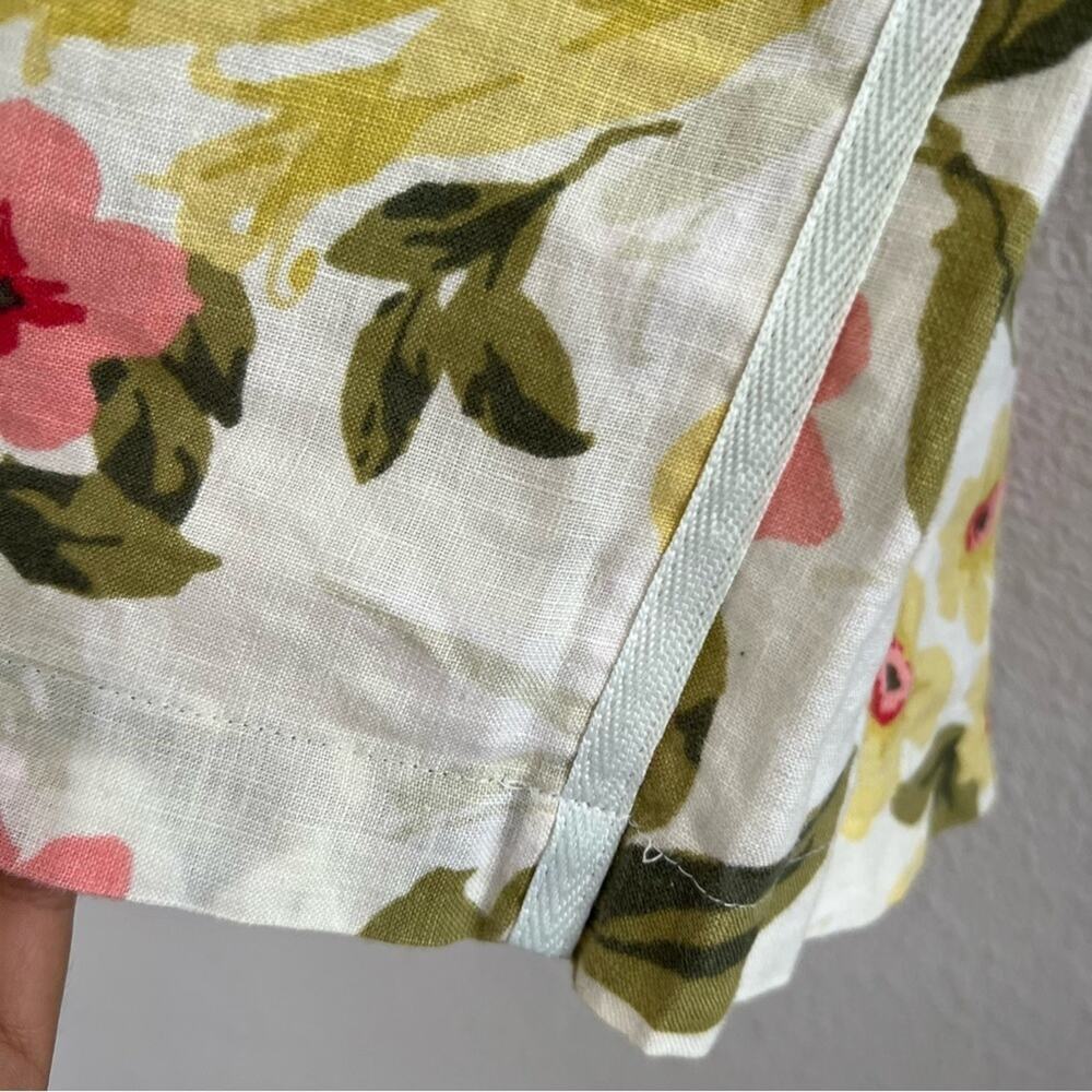 Tommy Bahama Relax 100% Linen Floral Skirt 6 - Picture 4 of 7